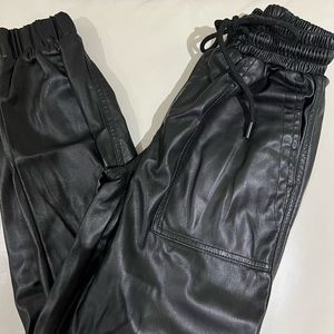BLANKNYC Leather joggers
